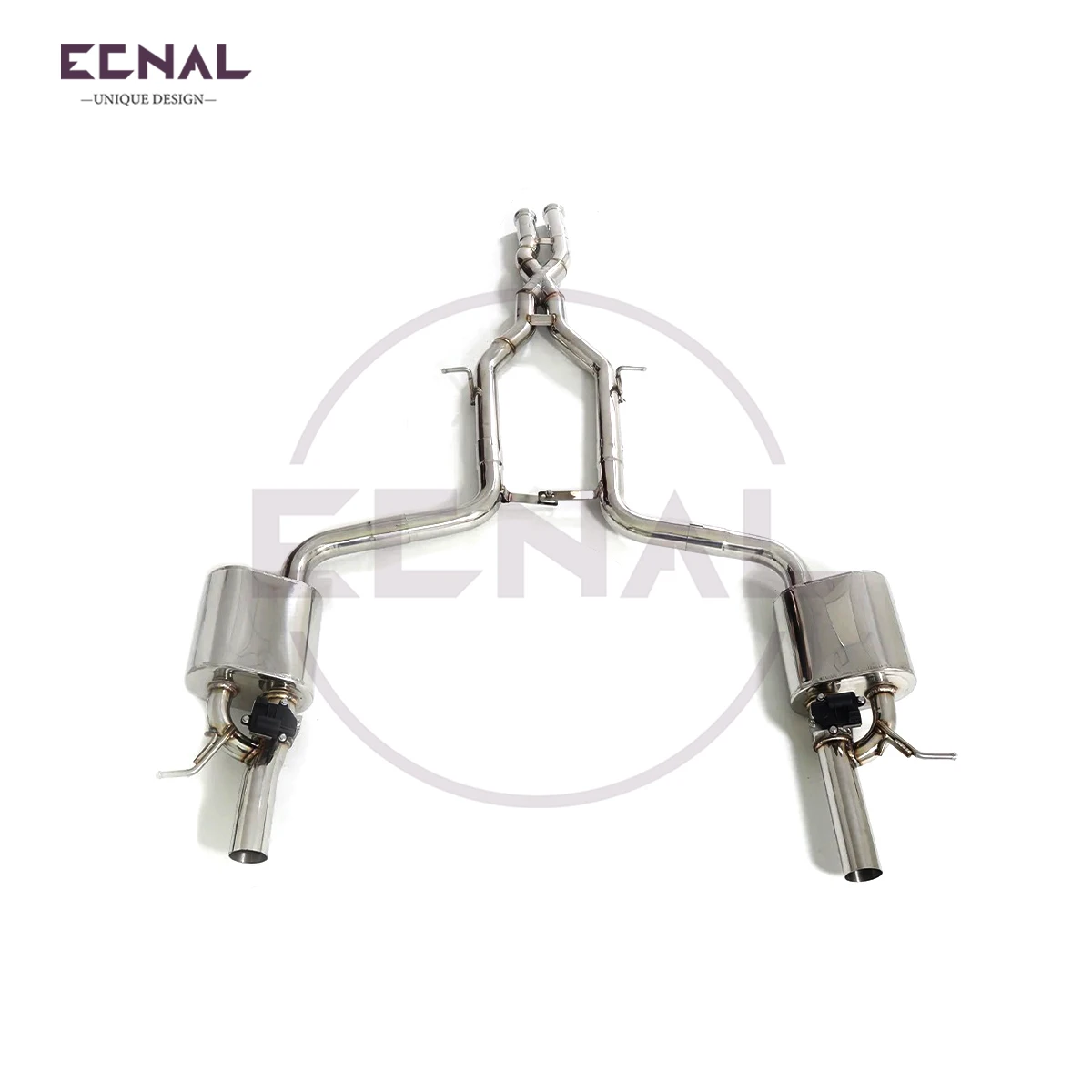 Ecnal Auspuff Catback mit Ventilschalldämpfer für Mercedes Benz W219 CLS500 E500 CLS550 5.0L V8 Auto Sport Auspuffrohr Image