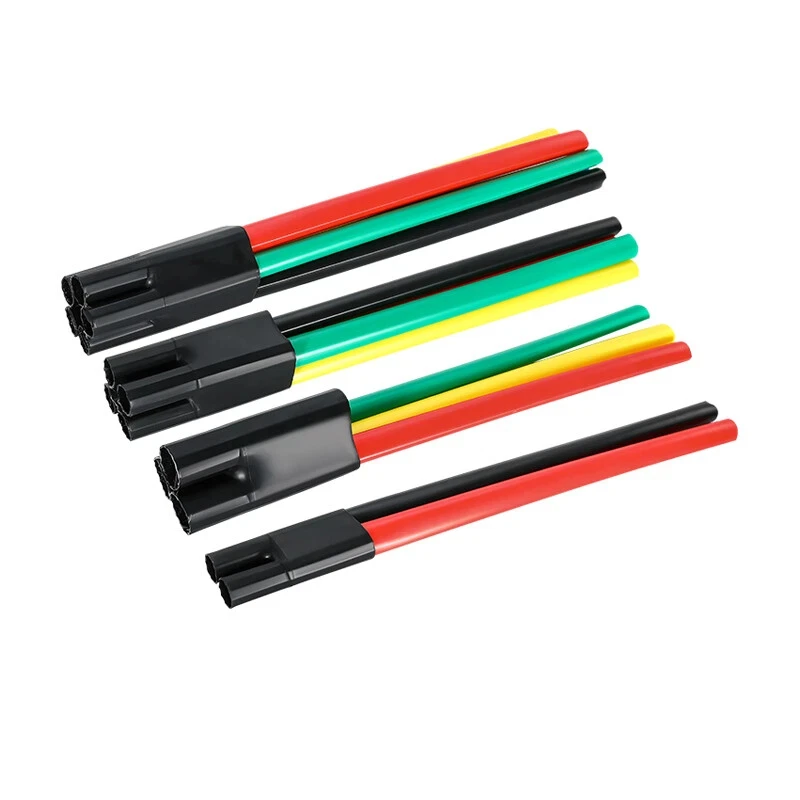 2/3/4/5 Core 2:1 Black Heat Shrink Finger Sleeve End Sealing für Separate Branch Cable Splitter Waterproof Seal Wire Protector Image