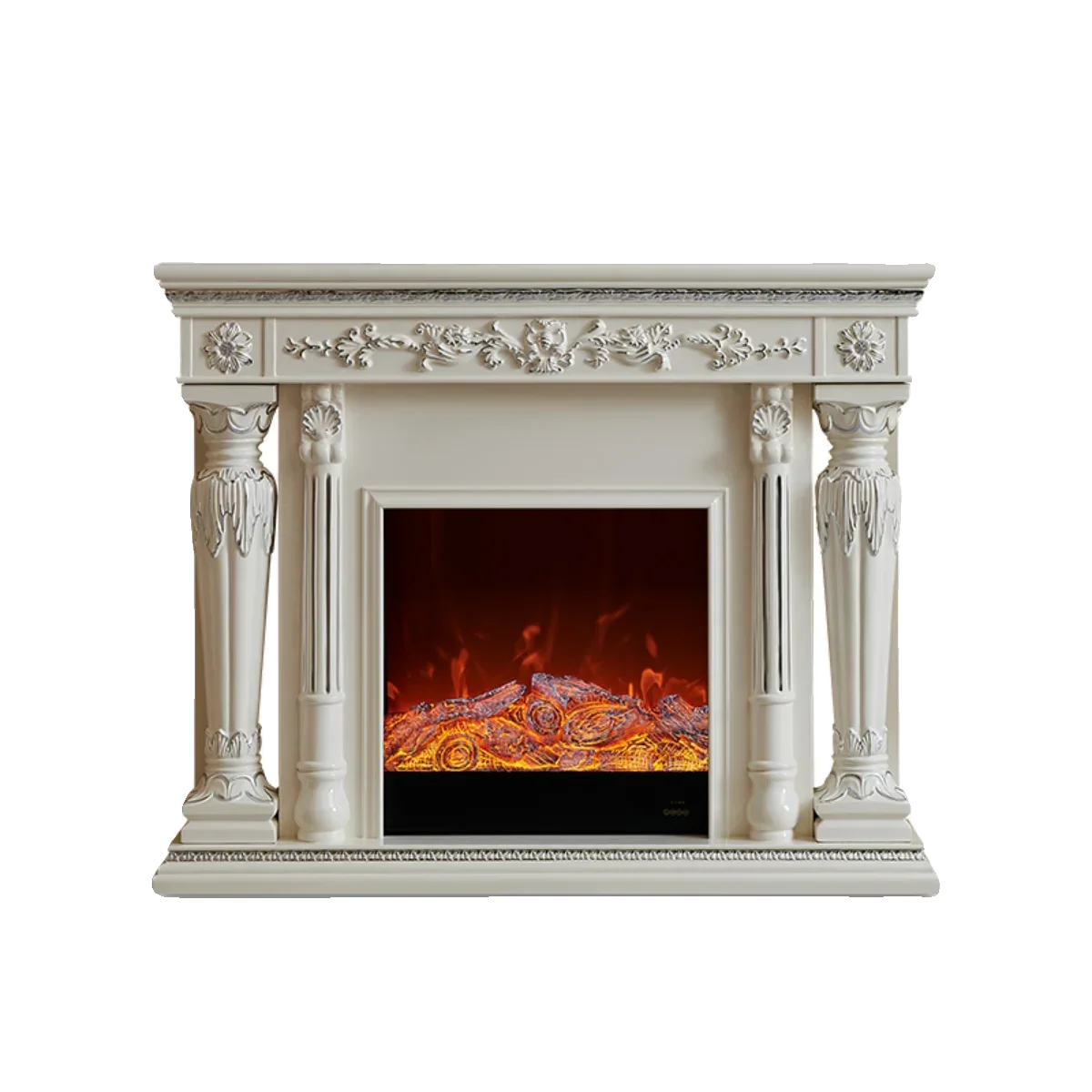 1,3/1 Meter europäischer Kamin dekorativer Schrank Retro amerikanisches Zuhause Villa Wohnzimmer Simulation Flammenheizung Image