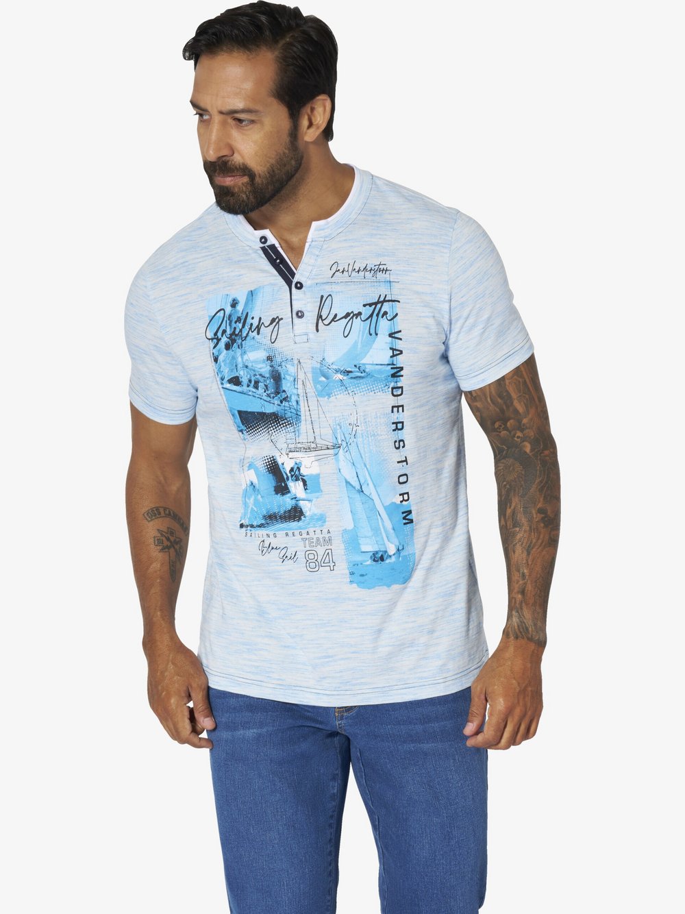 Jan Vanderstorm T-Shirt Herren hellblau, XXXL Image