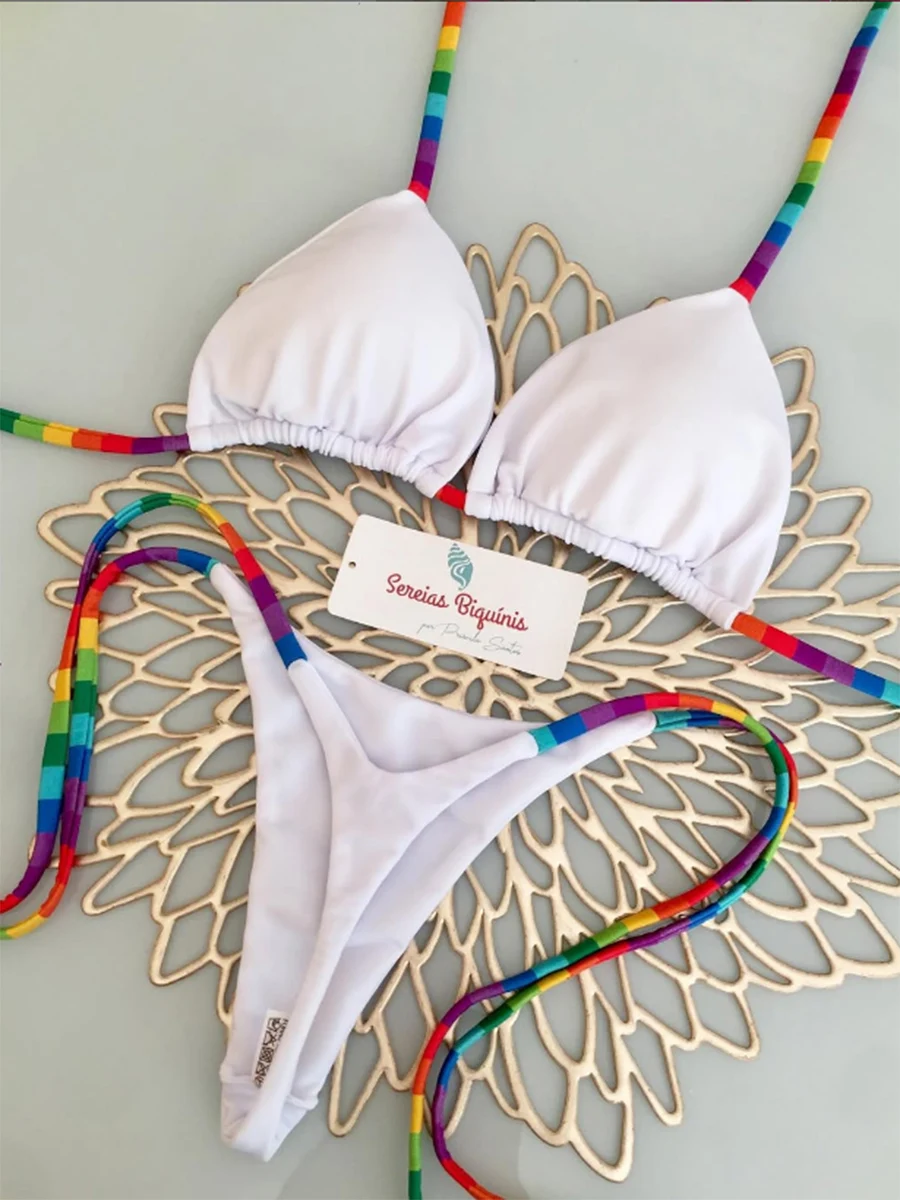 Mikro-Bikinis 2025, Damen-Badeanzug, neue sexy Bademode, Tanga-Bikini-Set, brasilianischer Biquini, weiblicher Tanga, Strandmode, Partykleidung Image