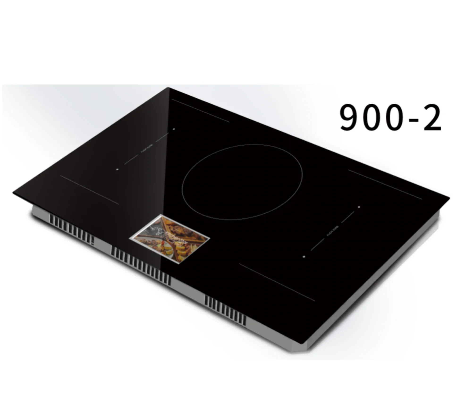 5-Zonen-36-Zoll-TFT-Bildschirm, Induktionskochfeld, WiFi-Funktion, 4,3-Zoll-Monitor, elektrisches Kochfeld, integrierte Haushaltsinstallation, elektrische Stromversorgung Image