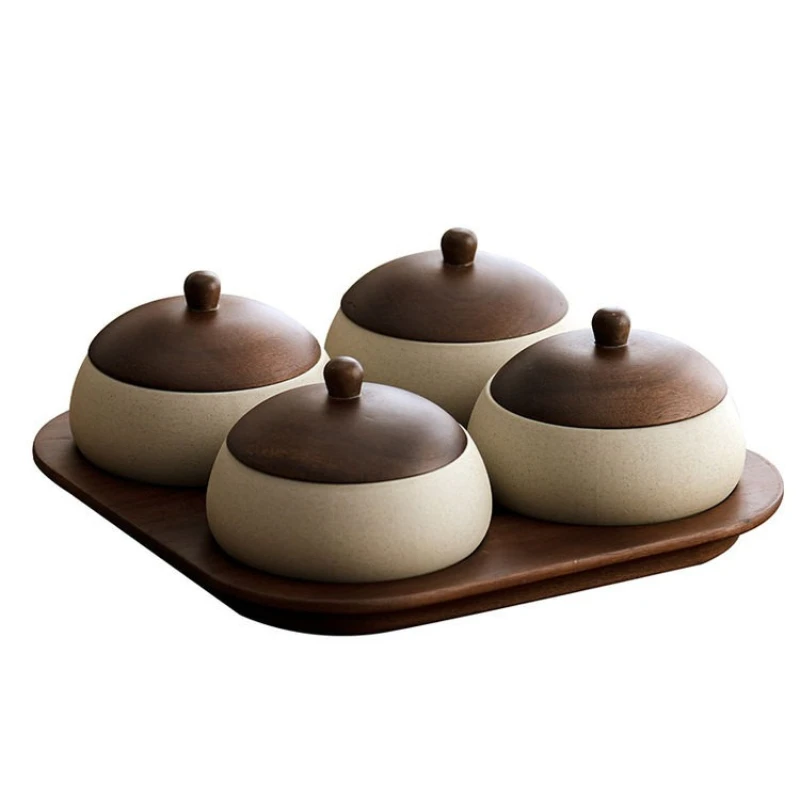 Chinesischer Snackteller aus massivem Holz im antiken Stil, Zen-Couchtisch, Wohnzimmer, Rezeption, Dim Sum, Trockenfrüchte