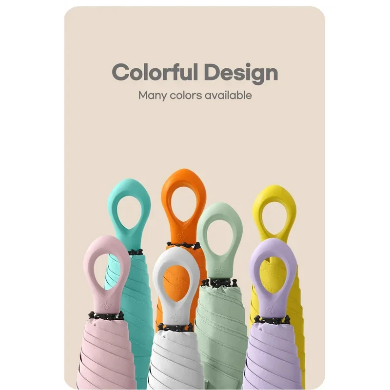 Unisex-Regenschirm mit Schlaufenschnalle für den Pendelverkehr, vollautomatisch verstärkter, winddichter Sonnenschirm mit zusätzlichem UV-Schutz Image