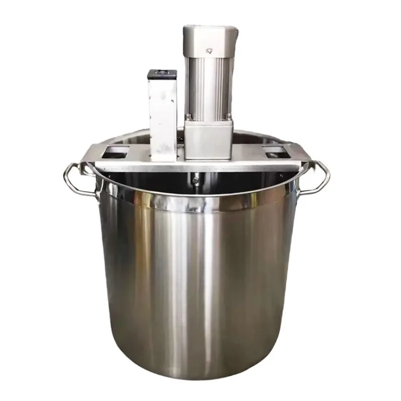 Kommerzielle Hot Pot Sojasauce Fritteuse kleine Küchenfritteuse Lebensmittel Saucenpfanne kochende automatische Mixer Image