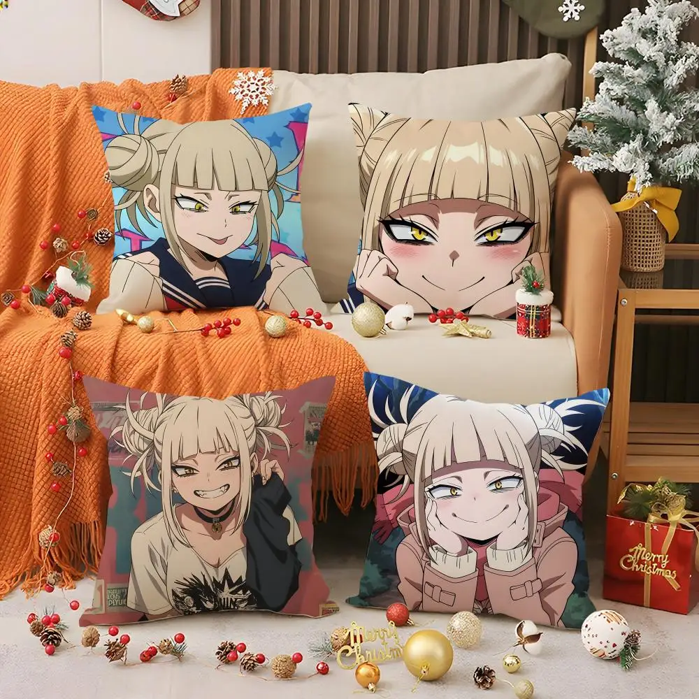 My Hero Academia Himiko Toga Kissenbezug, seidig, elegant, bequem, für Sofa, Bett, unsichtbarer Reißverschluss Image