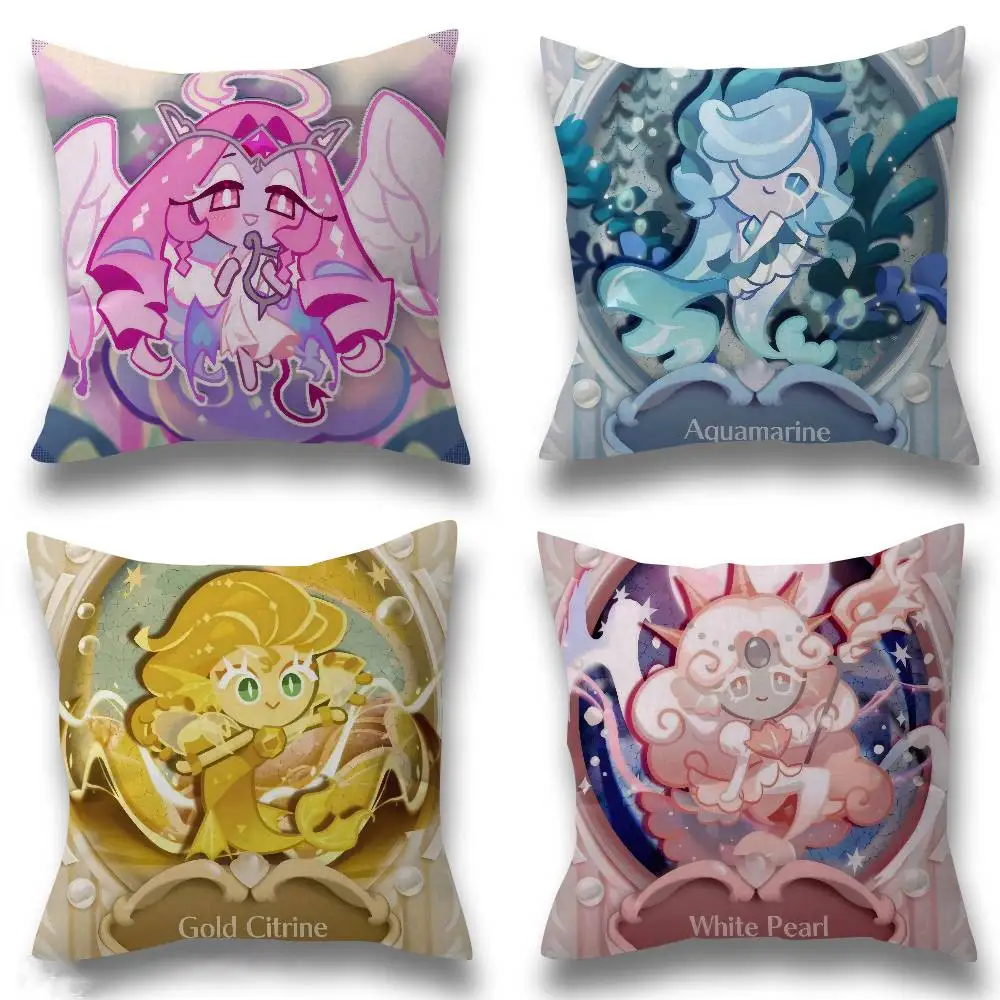 Game C-Cookie Run Kingdom Kissenbezug 30x50 Polyester Sofakissen Dekorative Zierkissen Heimdekoration Kissenhülle Image