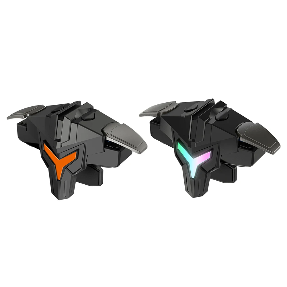 1/2 Stück RGB/Mechanischer Mobiler Spiele-Joystick-Auslöser für PUBG Mobile, Smartphone-Spiel-Trigger, Ziel-Trigger-Taste für Smartphones