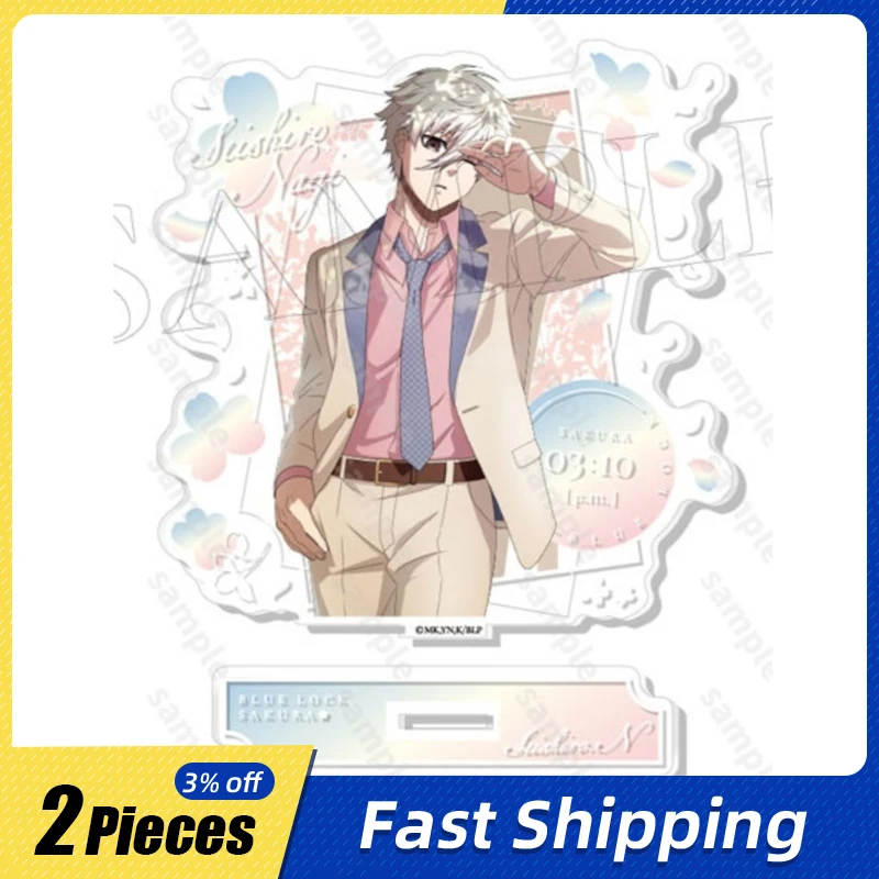 BlueLock 10 cm/3,93 Zoll Jieshiyi Biene Musik Rückseite Stehende Platten Anime Peripheriegeräte Cartoon Acryl Zubehör Geburtstagsdekoration Image