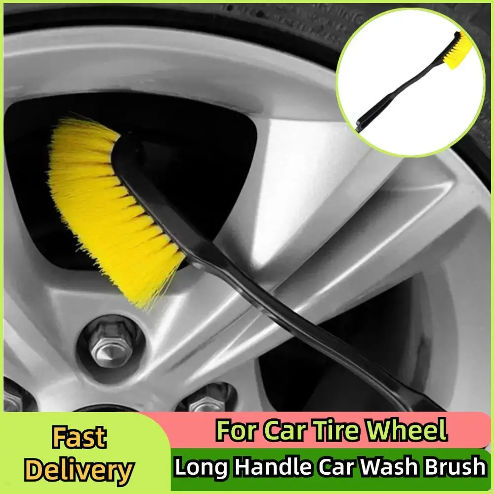 Lange Griff Auto Waschen Pinsel Auto Reifen Felge Reinigung Pinsel Detaillierung Pinsel Waschen Werkzeug Innen Und Reinigung Zubehör Image