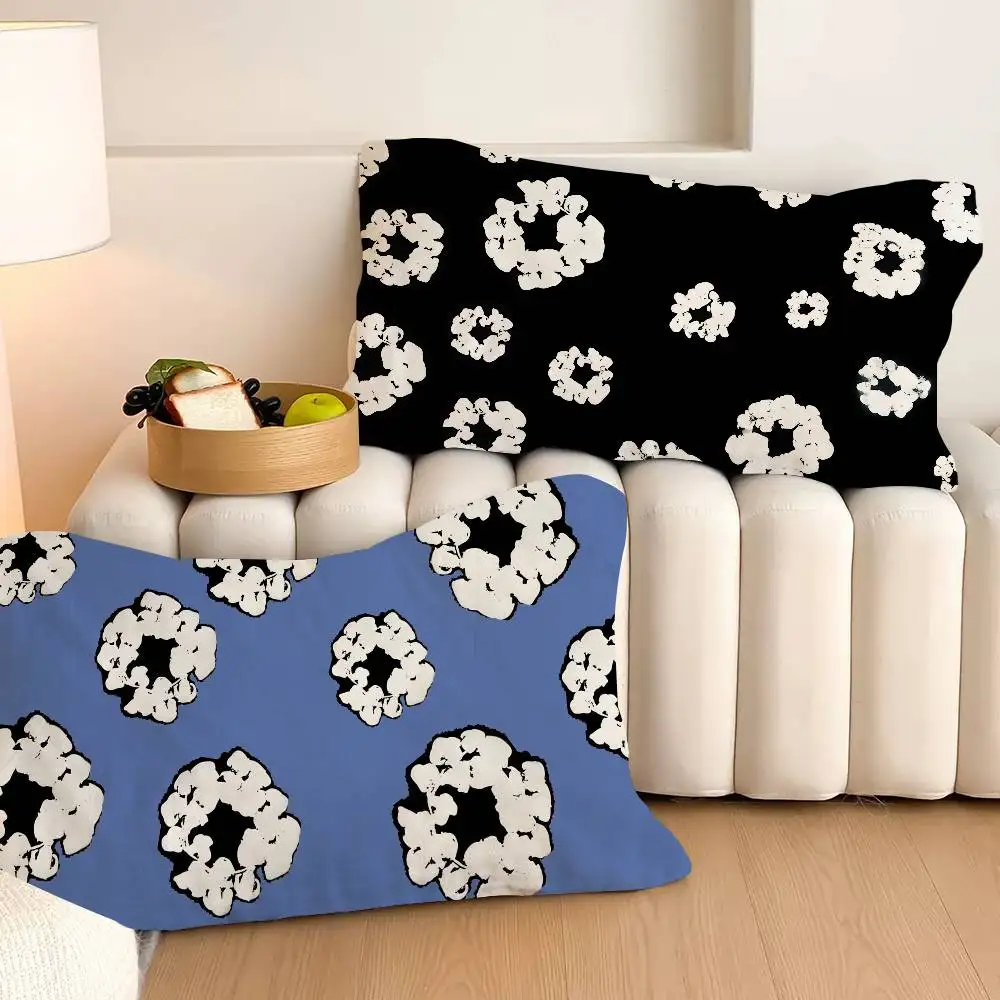 Luxuriöser D-Denims T-Teares Schnelltrocknender Polyester-Kissenbezug für Erwachsene Frauen, Ölabweisend, Rutschfest, Schweißabsorbierend, für den Heimgebrauch Image