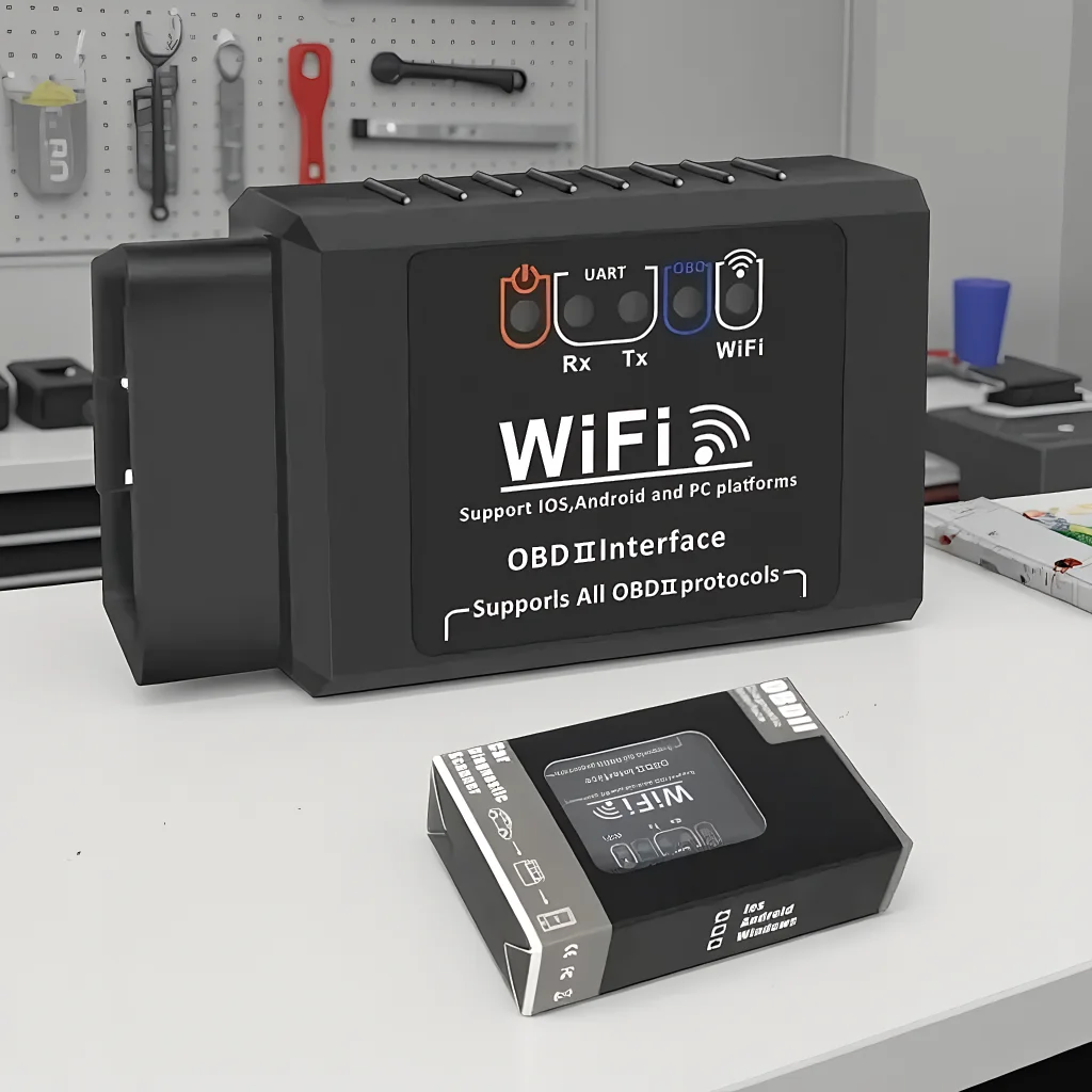 OBD2 WIFI ELM327 V1 5 Scanner für iPhone IOS Android Auto OBDII OBD2 ODB II ELM Image