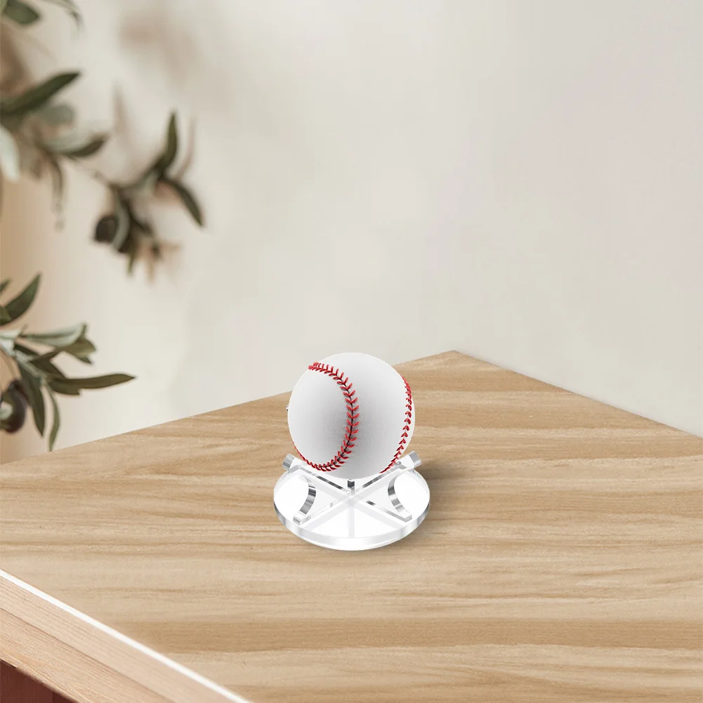 Acryl Kleine Ball Ständer Halter Memorabilia Autogramm Sport Ball Display Rack Ball Display Halter für Golf Softball Tennis Ball Image