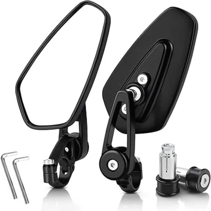 7/8 Zoll (22 mm) Motorrad-Lenkerendenspiegel für Harley, Yamaha, Kawasaki, Honda, Suzuki – Rückspiegel für Lenker, 7/8 Zoll (22 mm)