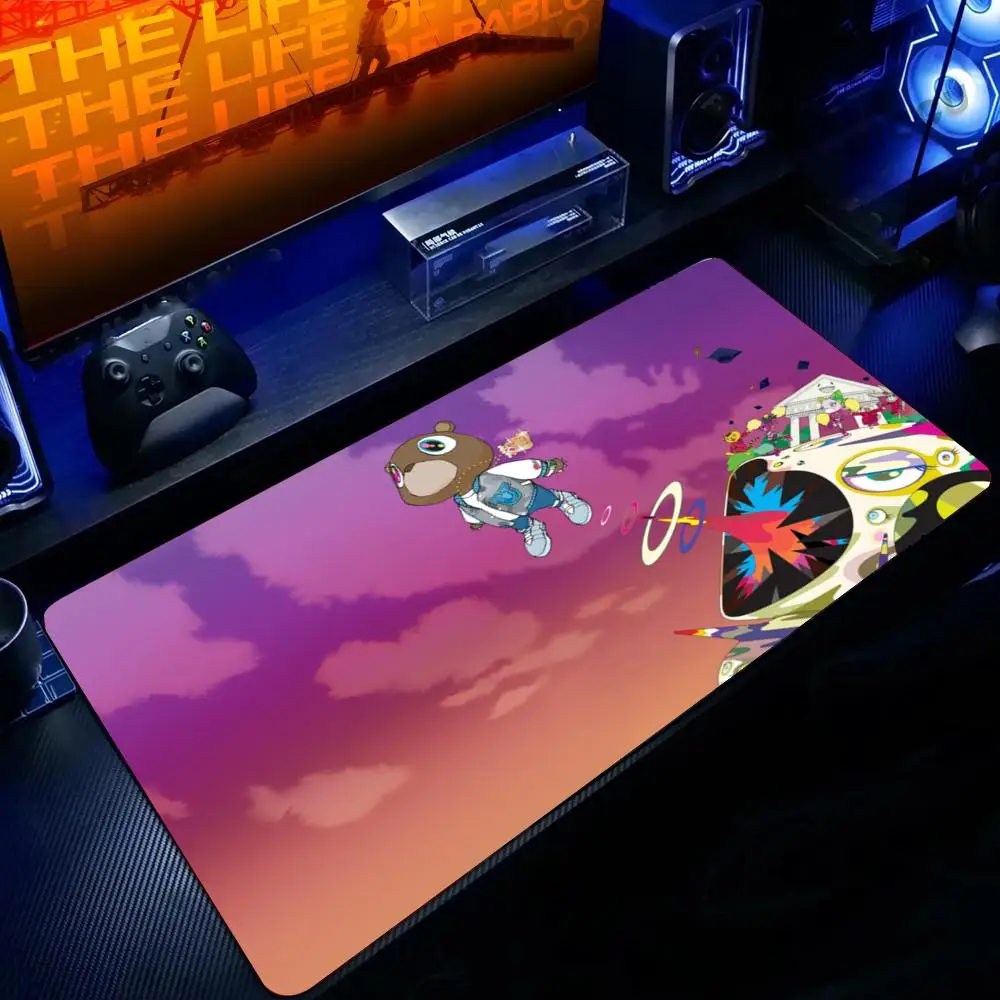 Kanye West Mauspad, großes Gaming-Mauspad, LockEdge, verdickte Tischunterlage für Computer, Tastatur, Schreibtisch Image