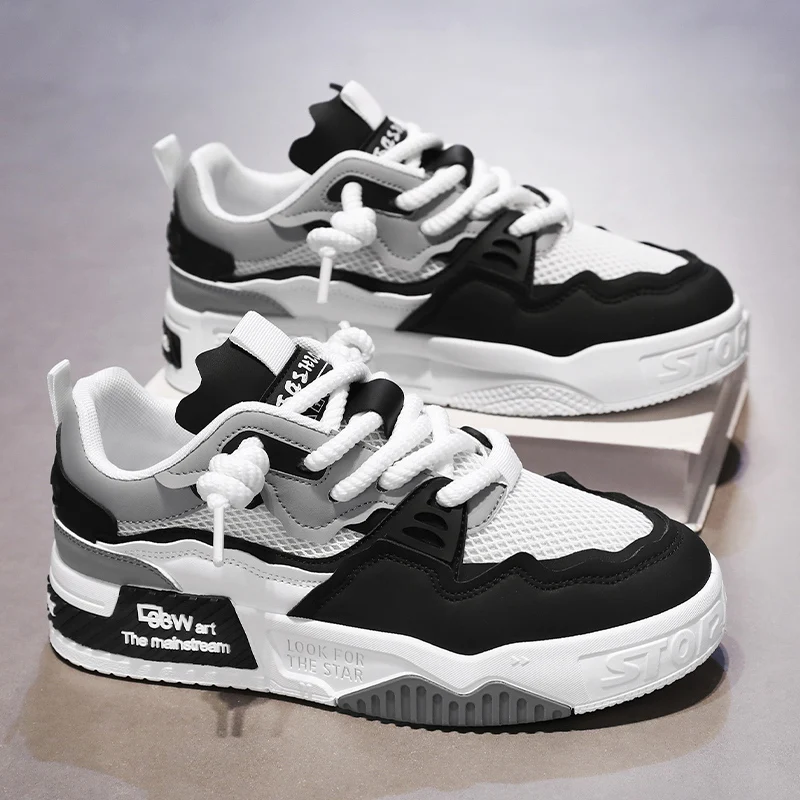 Atmungsaktive Herrenschuhe, lässige Skateschuhe, Sportschuhe, für tägliches Fitnesstraining, Outdoor-Wanderungen, Straßenspaziergänge. Unisex, geeignet für