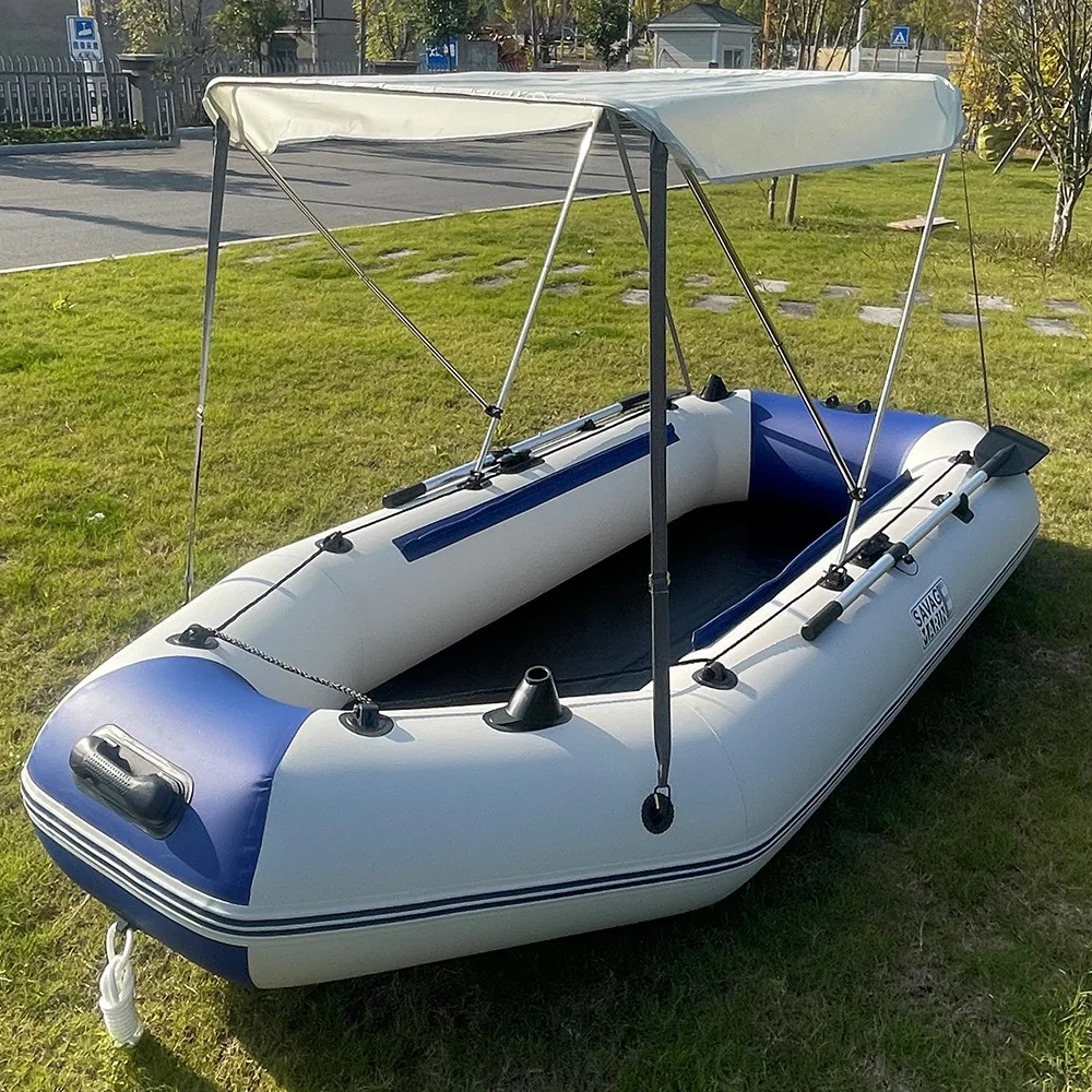 Schlauchboot Angeln Kajak Wasser UV-Schutz Sonnenschutz Baldachin Markise Sonnenschutz PVC Fischerboot Markise Zelt Image