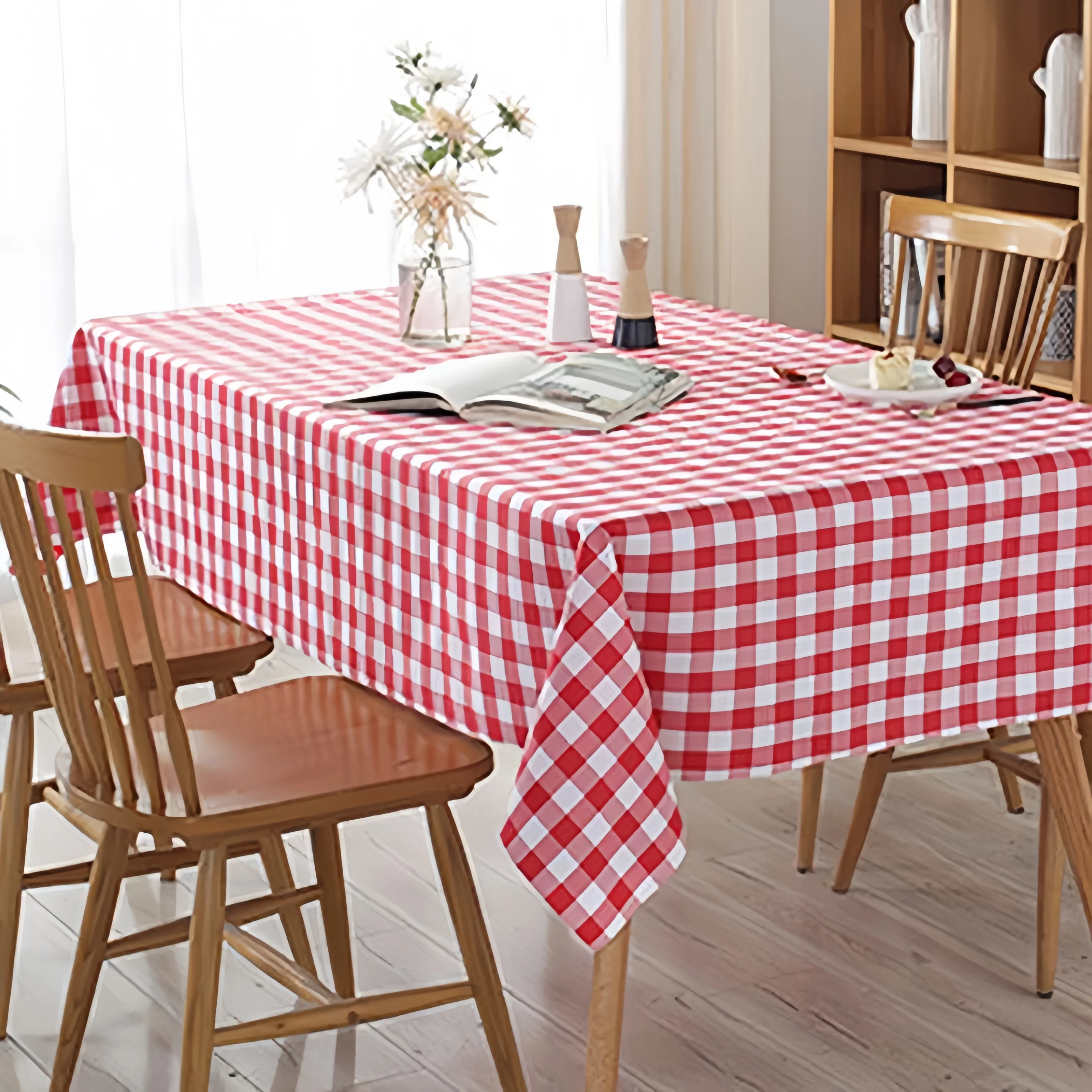 1 Stück 137x274cm Einweg-Tischdecke mit Persönlichkeitsmuster, Küchen-Hochzeits-Festival-Tischdekoration, Outdoor-Picknickdecke Image