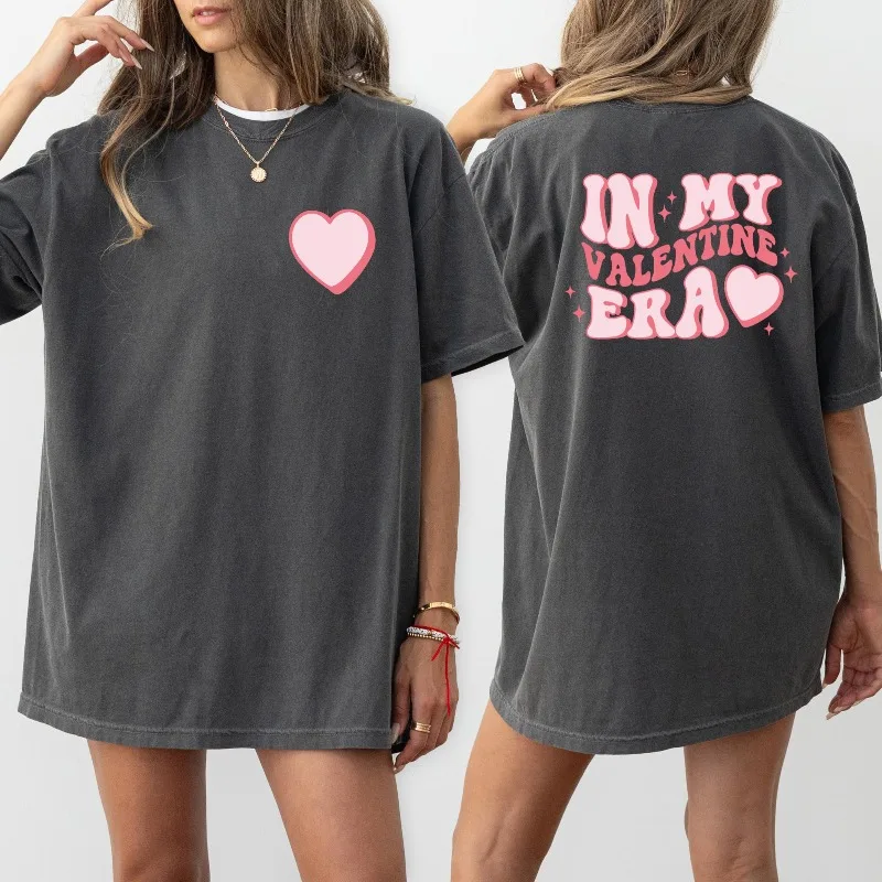 In My Valentine Era Shirt, süßes Valentinstag-Shirt, Valentinstag-Herz-Shirt, Retro-Valentinstag-T-Shirt, Valentine Era T-Shirt Image