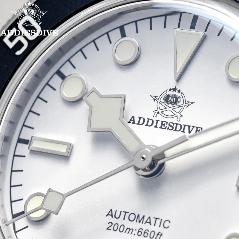 ADDIESDIVE Herrenuhren, luxuriöse NH35A automatische mechanische Uhr, Saphirglas, 200 m wasserdicht, AR-beschichtet, leuchtende Tauch-Armbanduhr Image