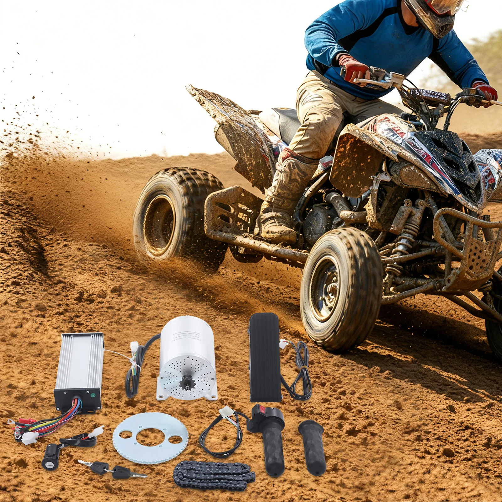 48-72V DC 3000W Motorkit mit bürstenlosem Controller für Elektroroller E-Bike Image