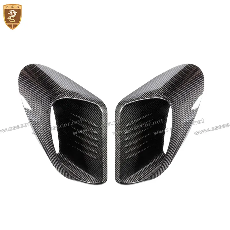 GT3RS Stil Real Carbon Fiber Auto Kotflügel Seite Lufteinlass Fit Für Porsche 911 Serie 991 991,2 Paste Air Vents Auto Zubehör Image