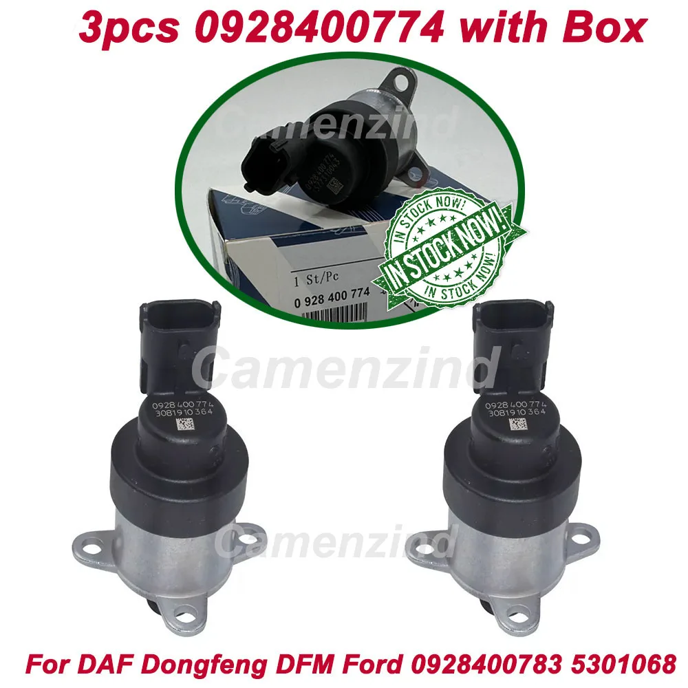 3 Stück 0928400774 mit Box Kraftstoffdruckregelventilregler für CUMMINS DAF 0928400783 0928400784 0928400711 928400774 Image
