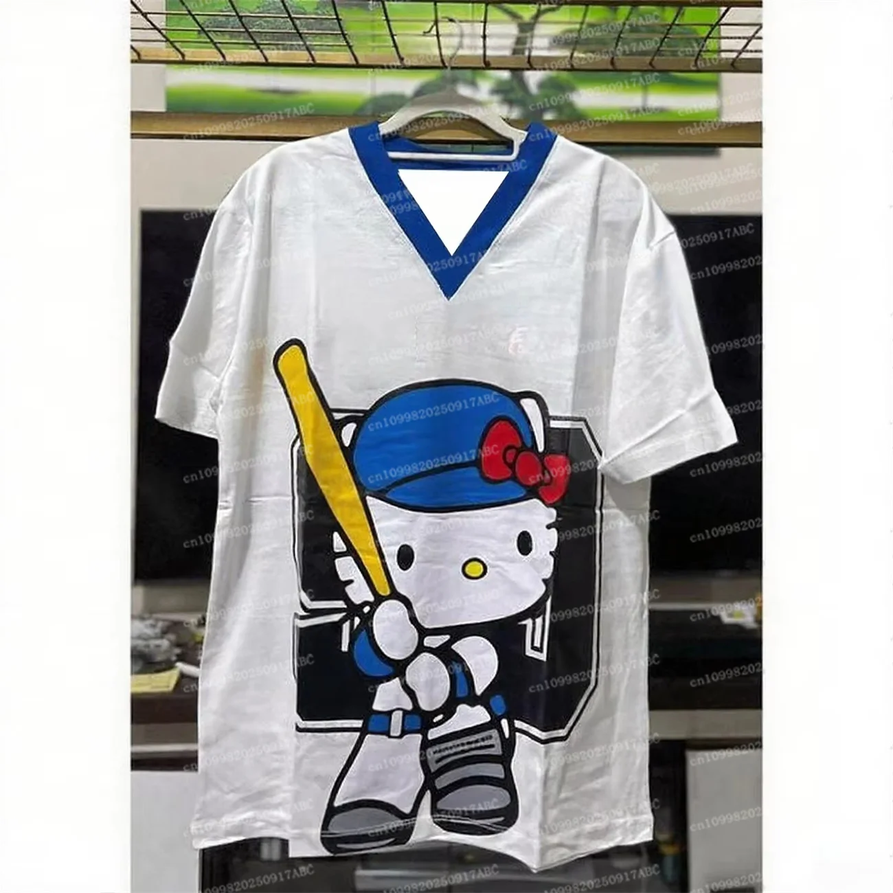 Sommer Herren T-Shirt Hello Kitty Katze T-Shirt Top Sommer Männer T-Shirt Kleidung Studenten-Shirt Top Lässige Mode Streetwear Damen T-Shirt