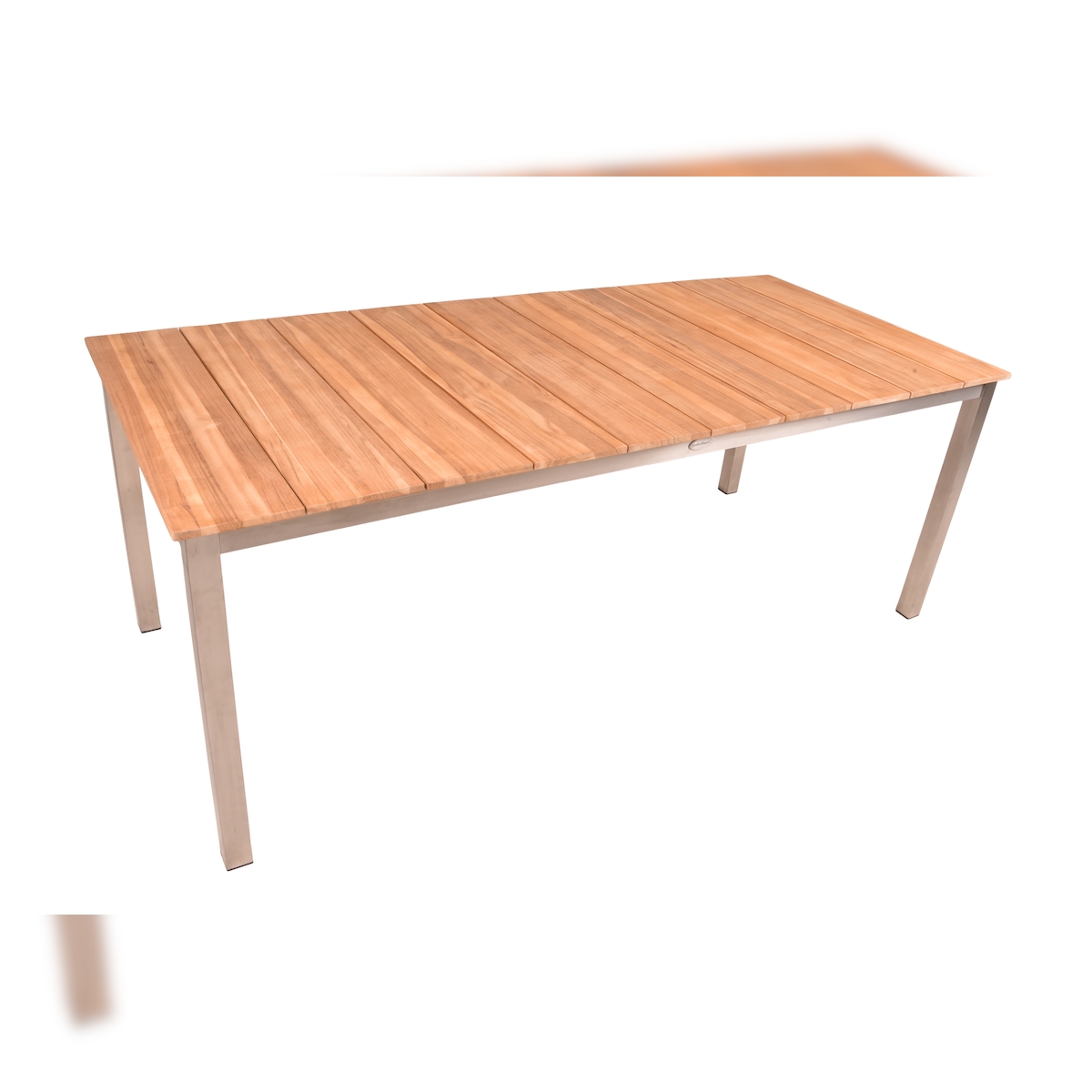 DELUKE Gartentisch TINA - Teak, Natur, 200x90x75cm | Terrassentisch Wetterfest Outdoor Tisch Image