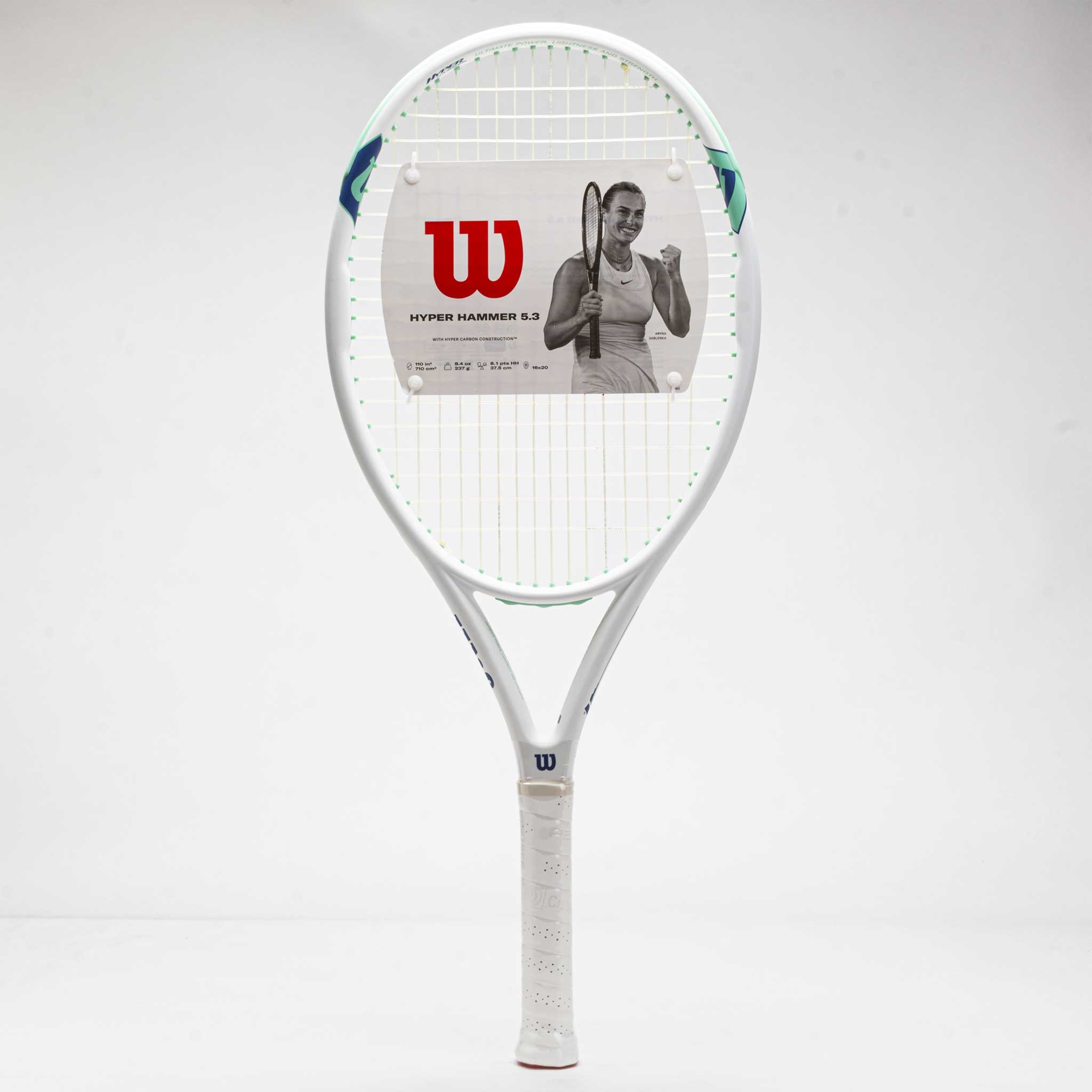Wilson Hyper Hammer 5.3 White/Teal Tennis Racquets