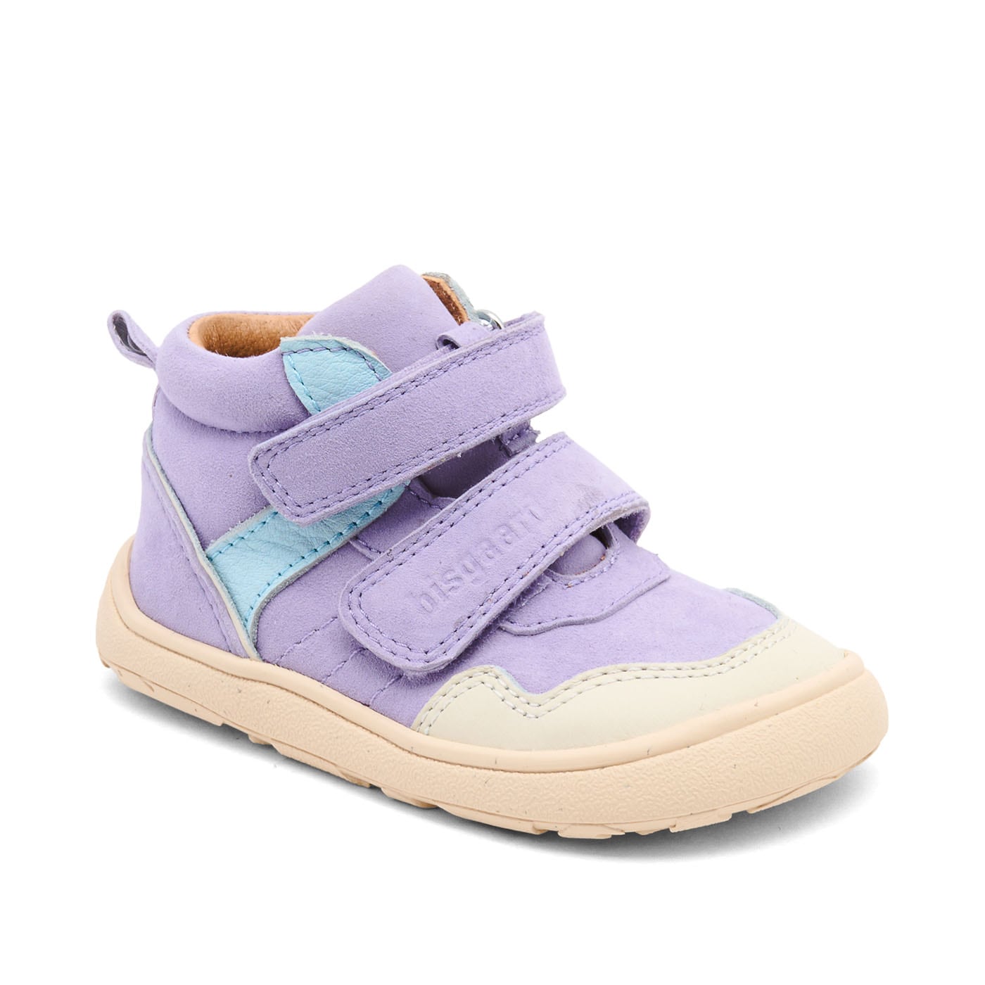 Lauflernschuh BISGAARD "barefoot becky", Baby, Gr. 28, violett, Leder, Schuhe Lauflernschuh, Sneaker, Klettschuh mit Klettverschluss, Größenschablone zum Download