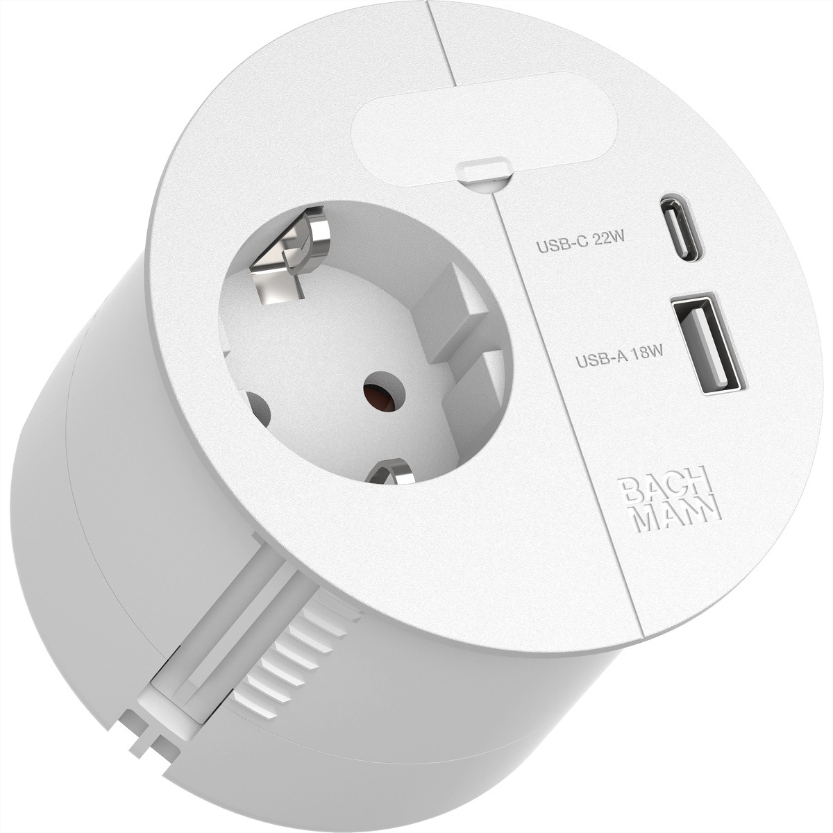 BACHMANN LOOP IN CHARGE 1xCEE7/3 ws, 1x USB A/C 22W 1xKBD 0,2m Image