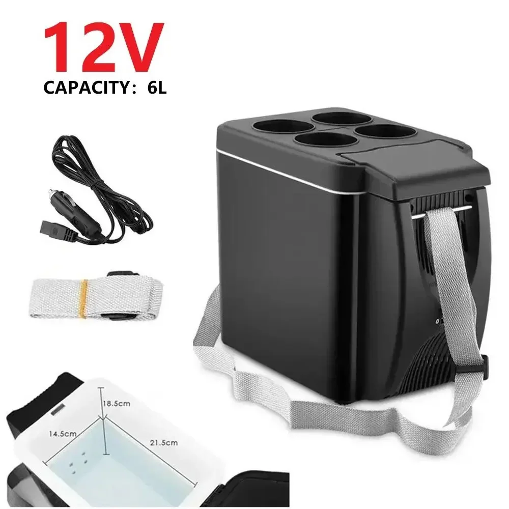 Réfrigérateur de voiture Mini réfrigérateur congélateur Portable 12V DC réfrigérateur enfichable refroidisseur réfrigérateur 6L refroidisseur thermoélectrique pour Fruits