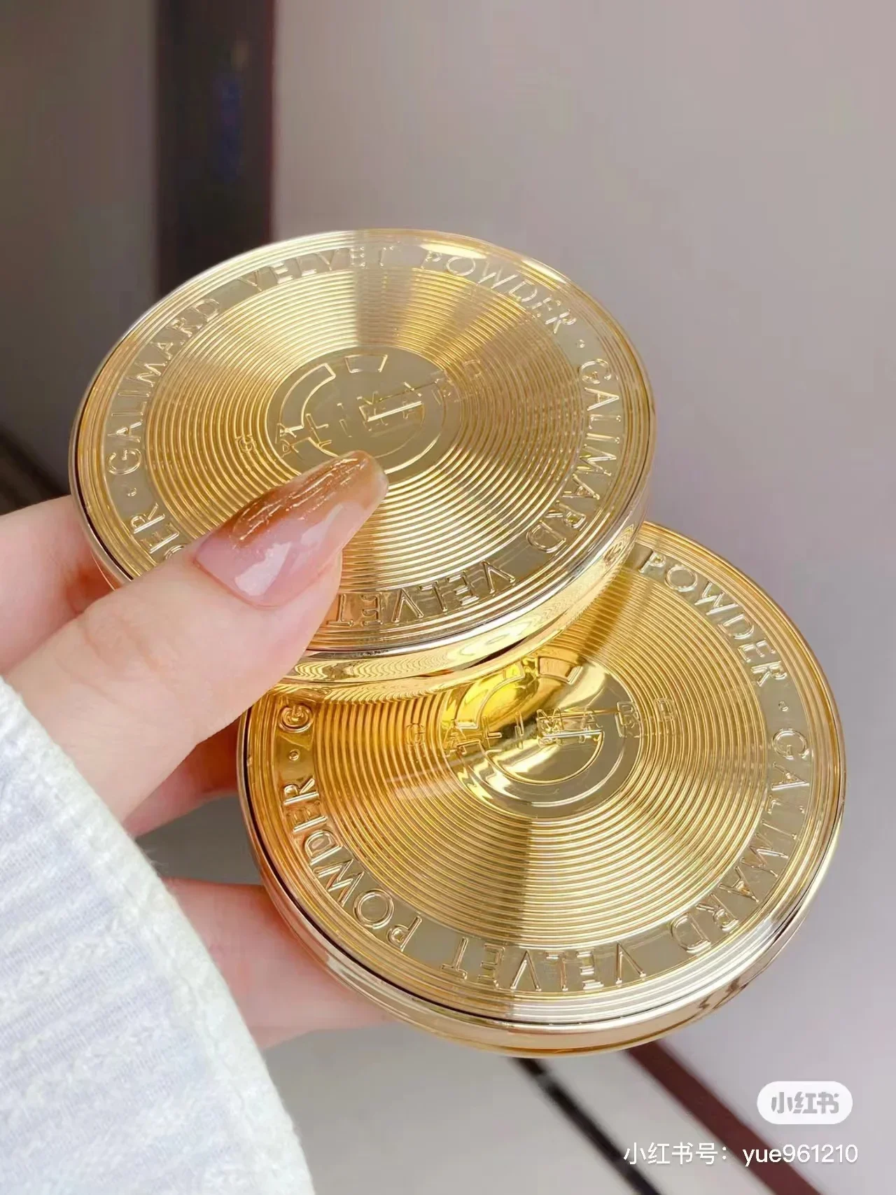 Galimard Gold Coin Pressed Powder Velvet Matte Invisible Pores Concealer Oil-Control Long-Lasting Rare Beauty Makeup Cosmetics