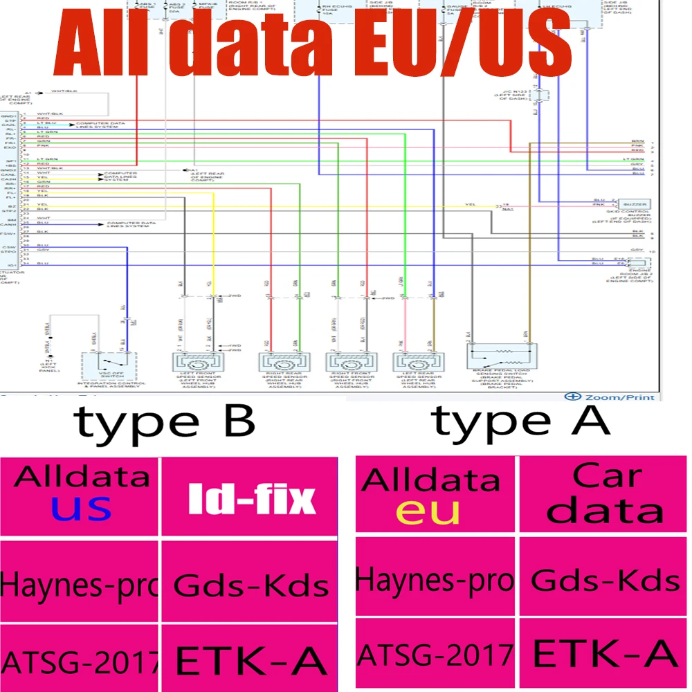 2026 für Alldata EU US Neueste Online-Kontosoftware Vollversion Estimate Tsb Dtc Verkabelungsdiagramme Workshop Essential Tool Image