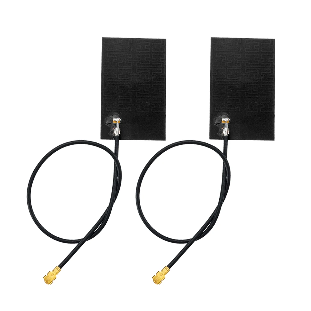433 MHz interne FPC flexible schwarze Patch-Klebeantenne 6 dBi mit 12 cm Kabel und UFL-Anschluss Image
