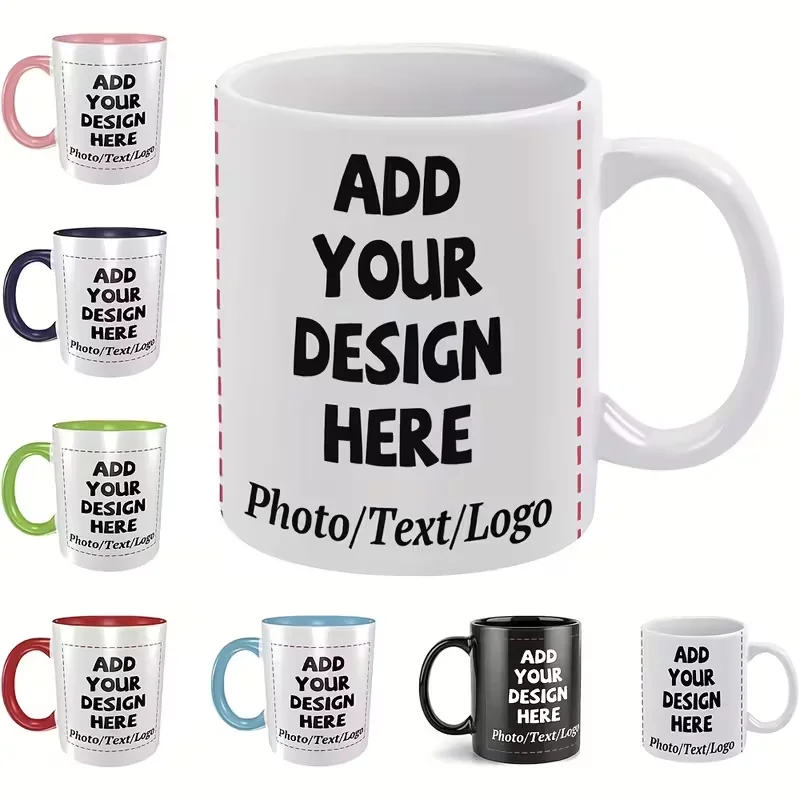 Personalisierte Tassen gestalten, fügen Sie Ihre Bilder und Texte hinzu, perfekt für Valentinstagsgeschenke, Mütter und das beste personalisierte Geschenk Image