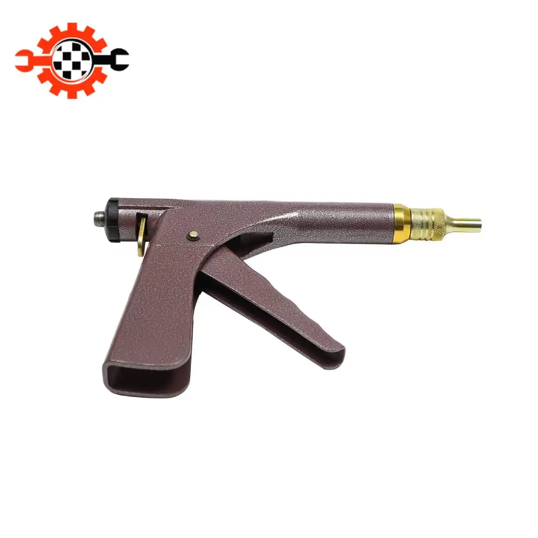 Reifenreparaturset (Eisenkonstruktion) – 16 Pilzstopfen, ergonomische Reparaturpistole, leicht (1,2 kg) mit Werkzeugkasten für Autos/Motorräder