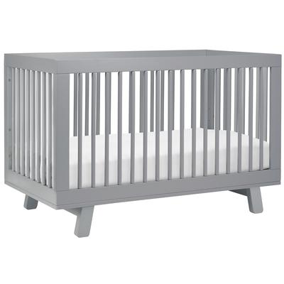 Babyletto Hudson 3-in-1 Convertible Crib with Toddler Bed Conversion Kit - Grey Finish