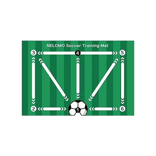 Fußballtrainingsfläche, rutschfester, geräuschdämmender Kieselgurteppich, Heimtrainingsrasen-Serie Image