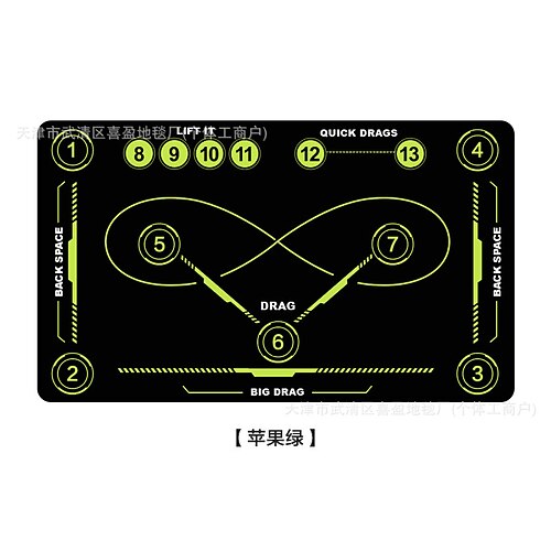 Hockey-Trainingsmatte aus Diatomit, rutschfest, amerikanische Sportbodenmatte für Indoor-Training und Übungen Image