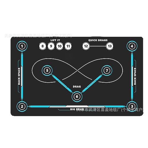Hockey-Trainingsmatte aus Diatomit, rutschfest, amerikanische Sportbodenmatte für Indoor-Training und Übungen Image
