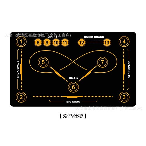 Hockey-Trainingsmatte aus Diatomit, rutschfest, amerikanische Sportbodenmatte für Indoor-Training und Übungen Image