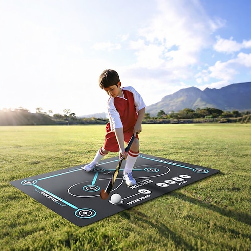 Hockey-Trainingsmatte aus Diatomit, rutschfest, amerikanische Sportbodenmatte für Indoor-Training und Übungen Image