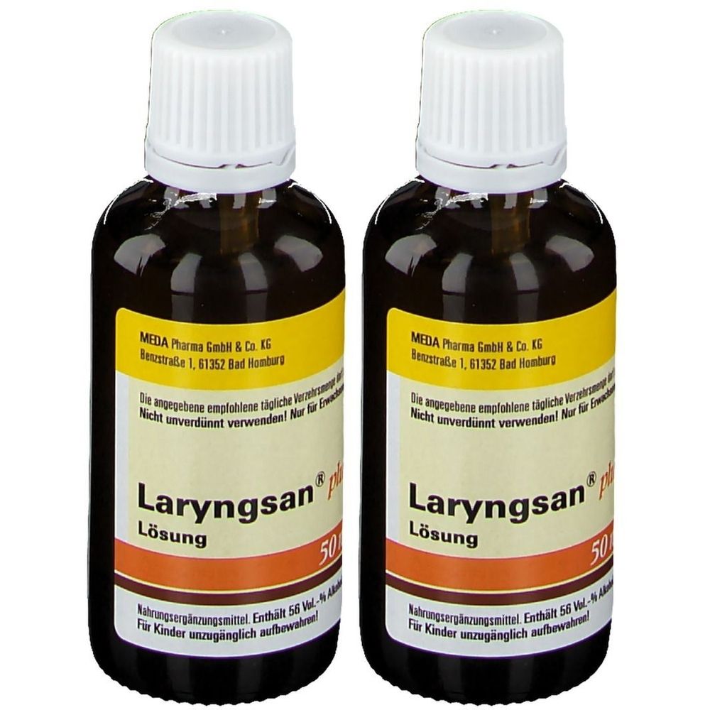 Laryngsan Plus Zink Lösung 2x 2x50 ml