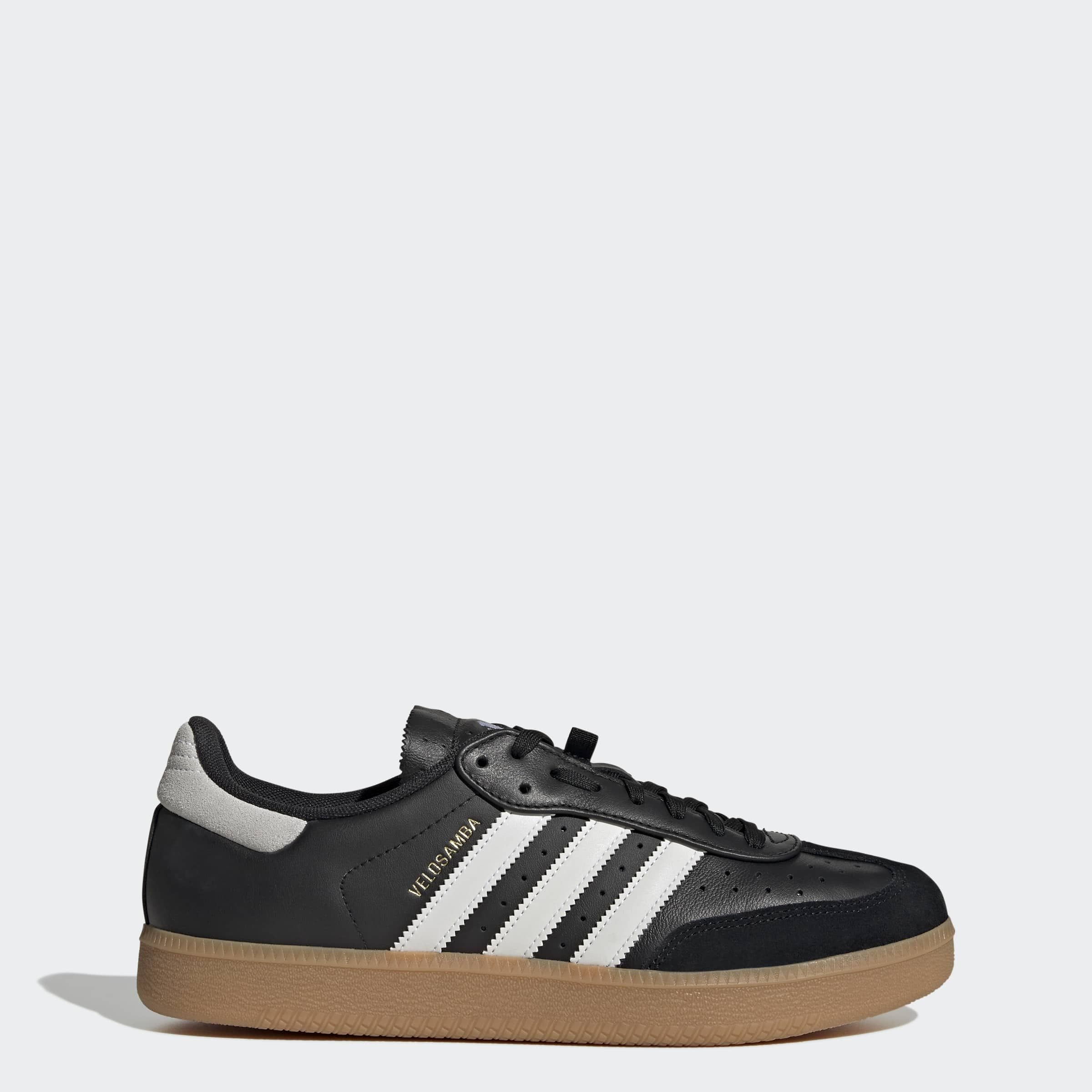 Fahrradschuh ADIDAS PERFORMANCE "VELOSAMBA LEATHER" Gr. 38, cschwarz, ftwwht, goldmt, Schuhe, Damen, 38, Leder, Fahrradschuh