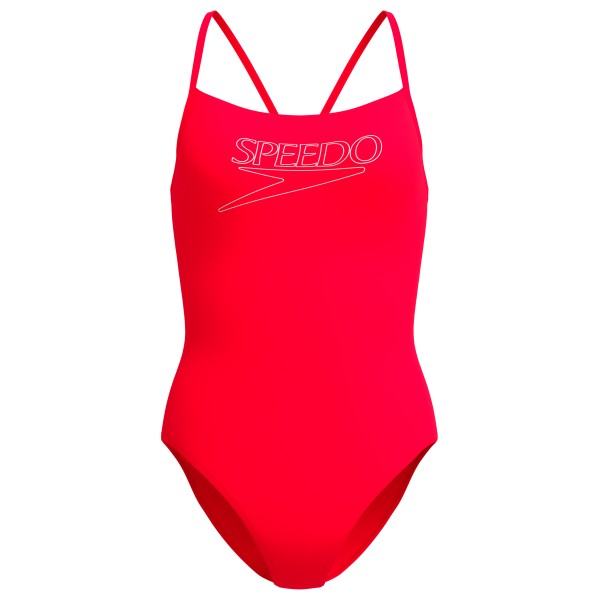 Speedo - Women's Endurance+ Logo Thin Strap One Piece - Badeanzug Gr 36 rot