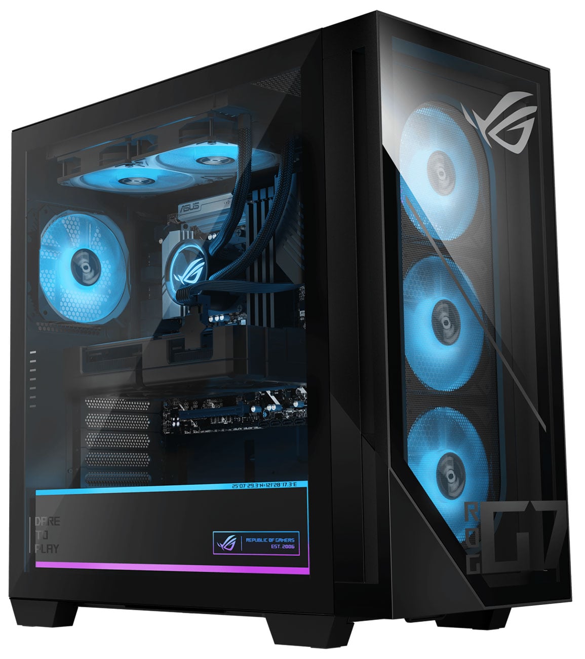 ASUS ROG G700 Gaming Desktop Intel Core Ultra 7 265F 32GB RAM 2TB SSD NVIDIA GeForce RTX 5070 PRIME 12GB in Black