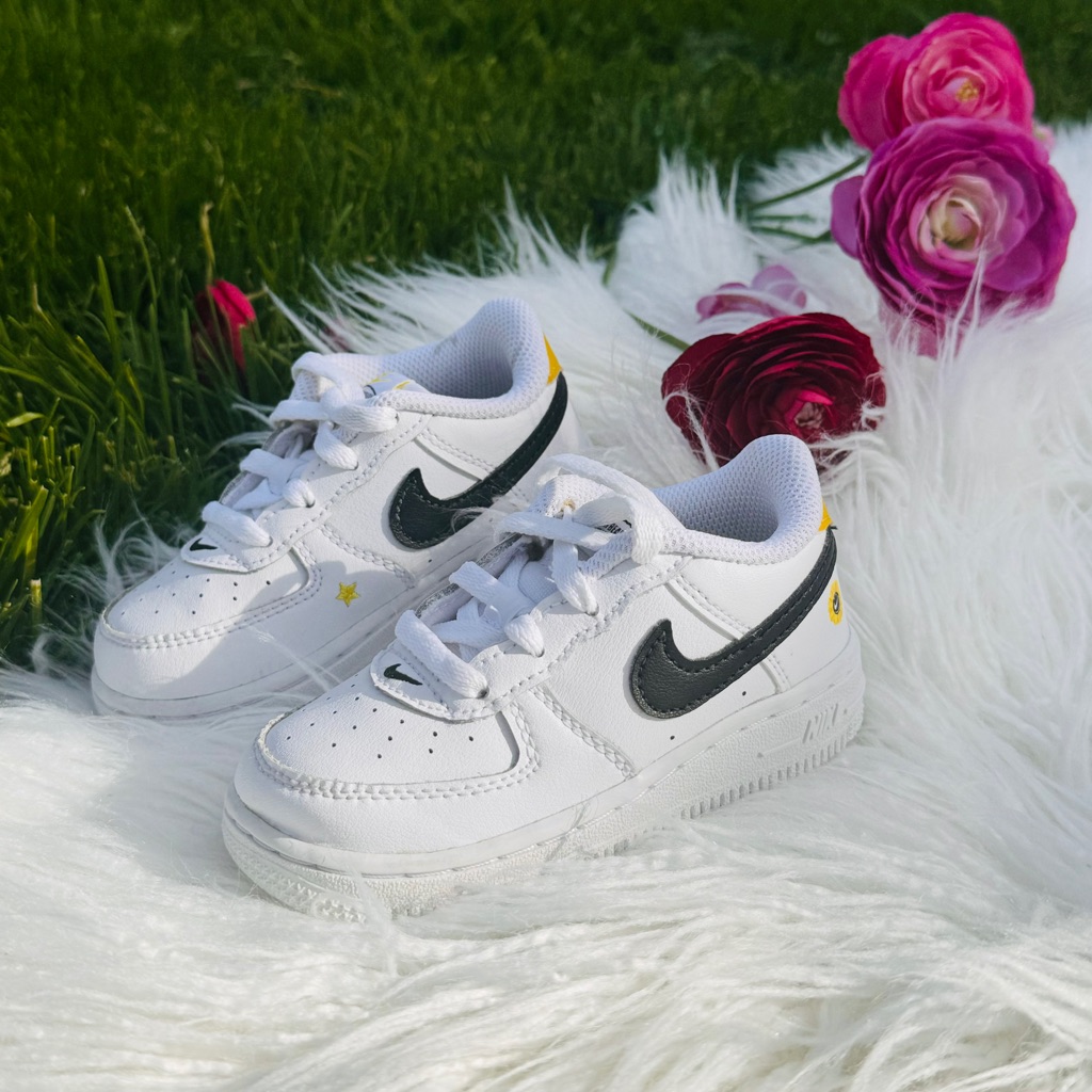 Nike Shoes | Toddler Nike Air Force 1 Have A Nike Day Sneakers | Color: White/Yellow | Size: 7bb