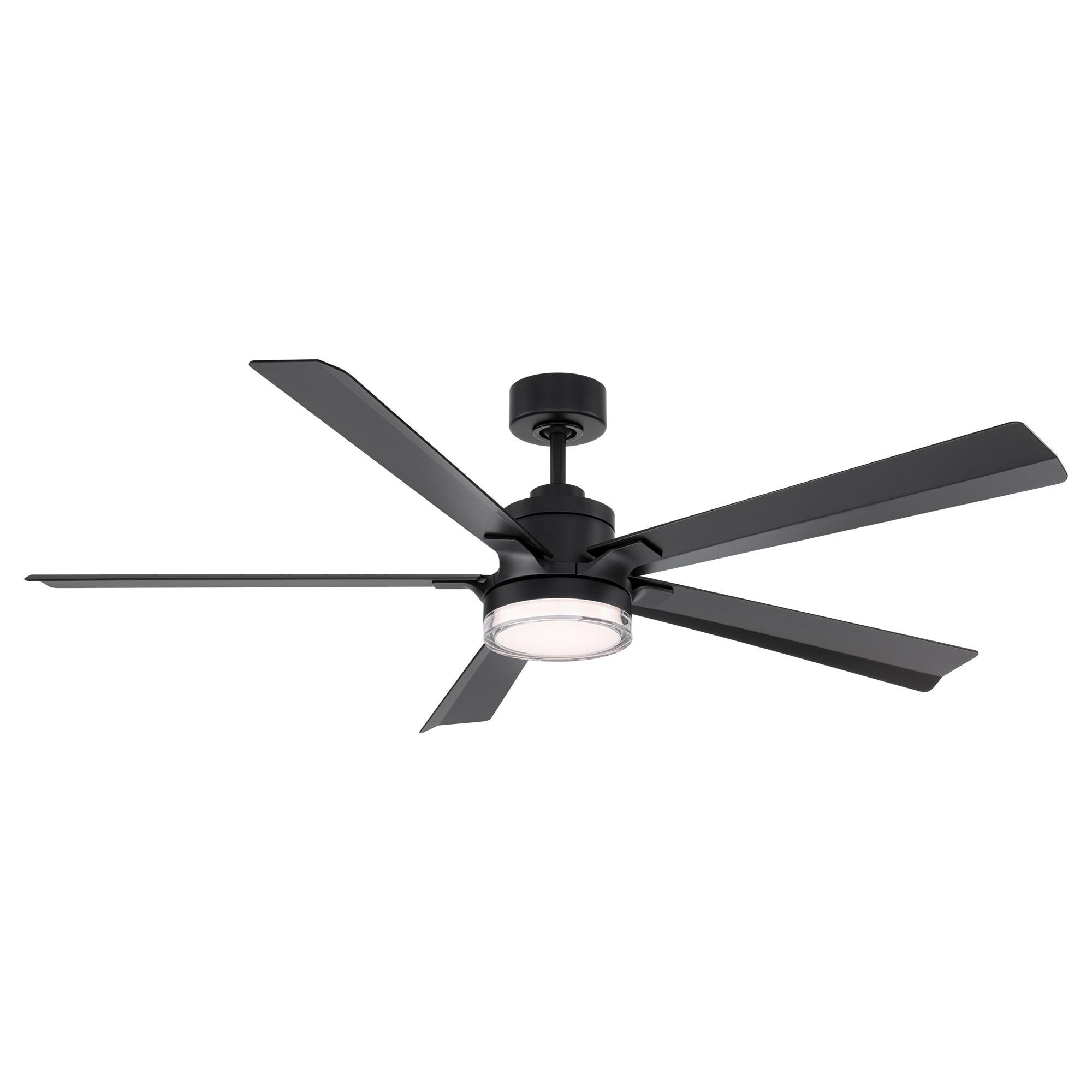 Modern Forms Radiant 64 Inch Ceiling Fan with Light Kit - FR-D2603-64L-MB